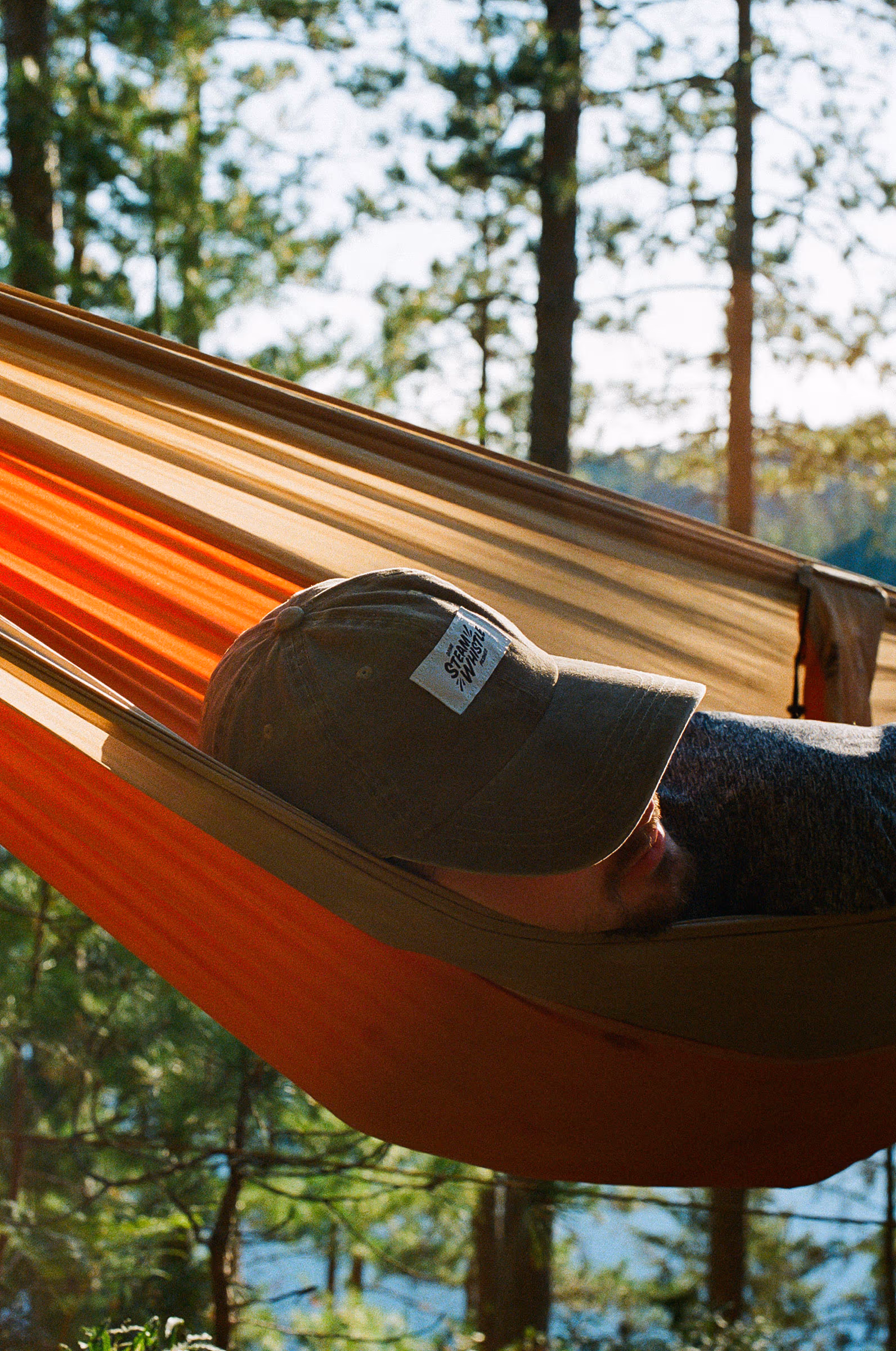 An afternoon nap in the hammock, cap over the eyes